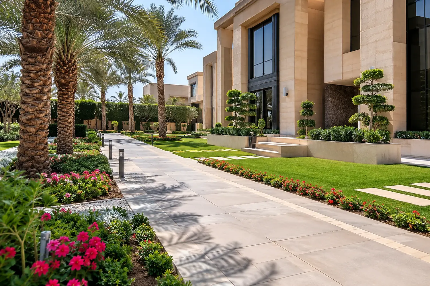 Private landscaped facility